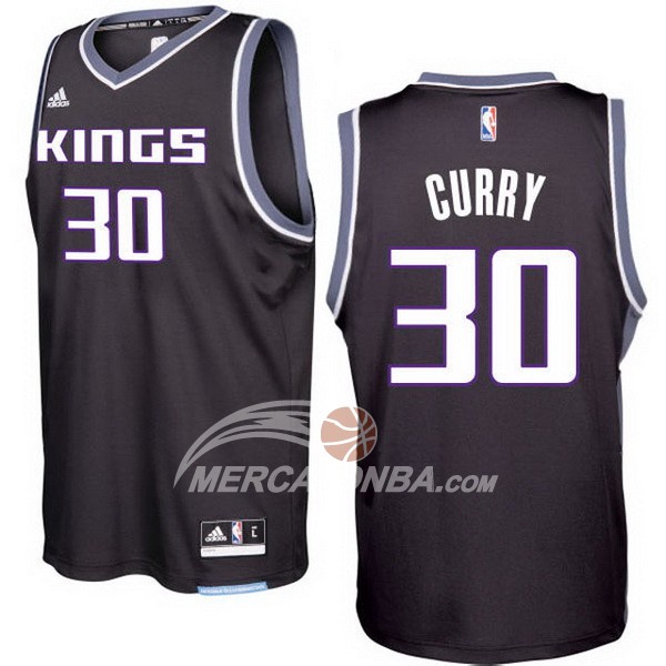 Maglia NBA Curry Sacramento Kings Negro